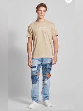 Levi’s 501 Patchwork Jeans 34x34 Special Edition hard to find